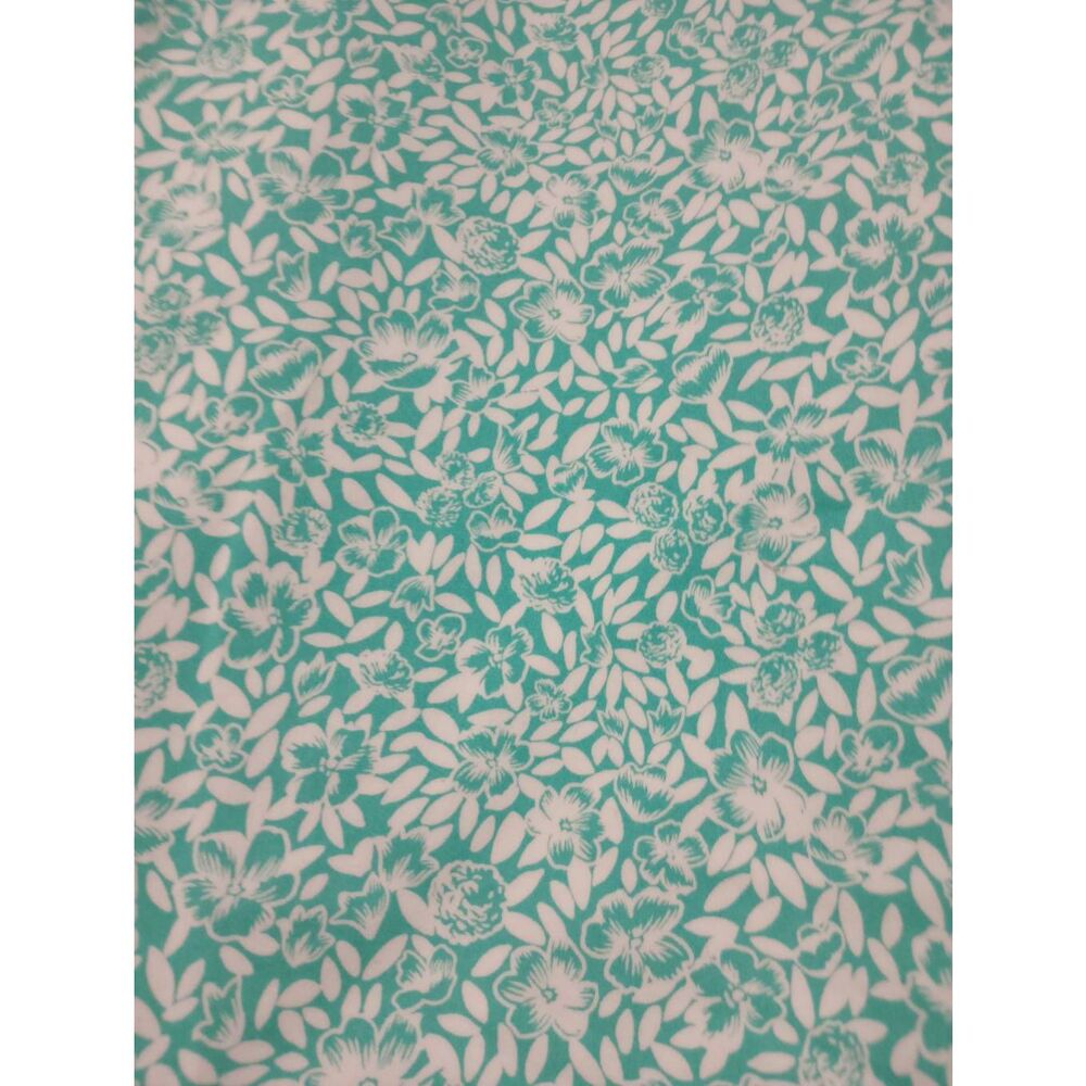 J.Crew Teal Floral Stretch Cotton Pencil Skirt Size 18 BF949 New - Picture 3 of 7